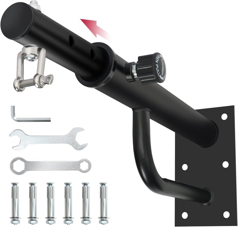 powerfeng Heavy Bag Hanger Wall Mount: Adjustable Punching Bag Hanger with 360 Swivel Rotate- Heavy Duty Boxing Bag Bracket for Home Gym - Image 1